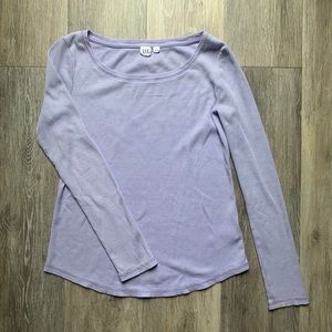 GAP Lavender Long-sleeve Shirt